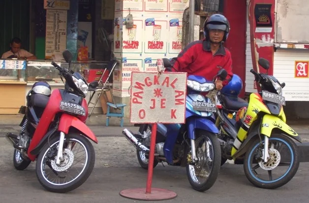 Motorcycle taxi driver